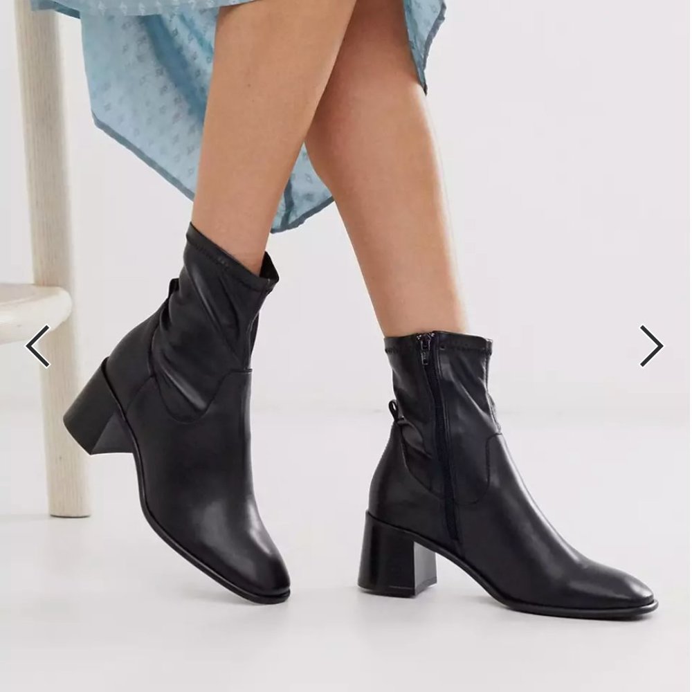 E8 by MIISTA Azra Leather Mid-Heeled Boot